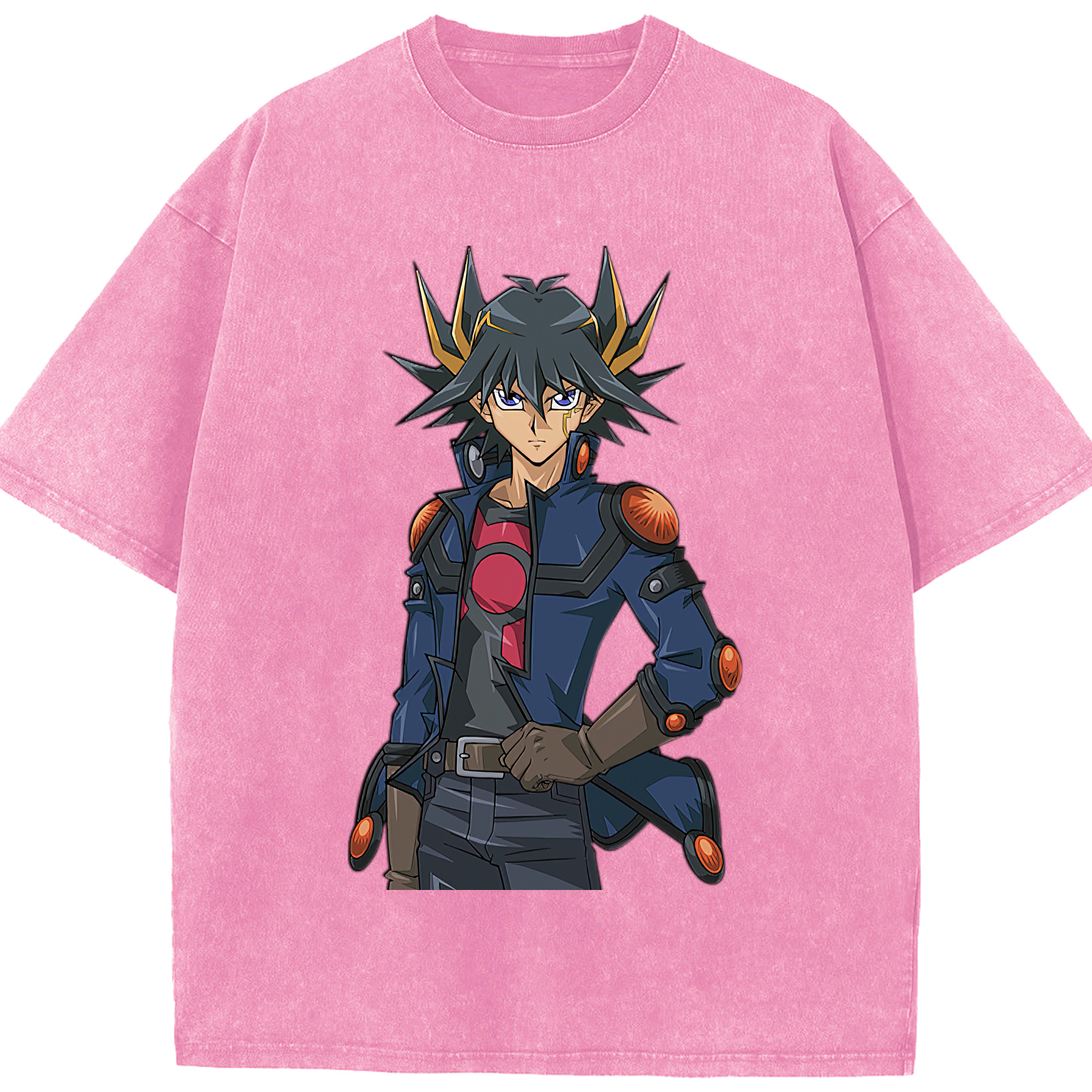 （画像用） 遊☆戯☆王 Yu-Gi-Oh! 綿100% ヴィンテージ風 半袖Tシャツ（フロントプリント）